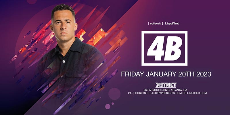 Join us for a night of absolute bangers with 4B! Known for being a master of the trap genre, he has numerous top hits, including "Pop Dat" with Aazar and "Did You" featuring Chris Brown.