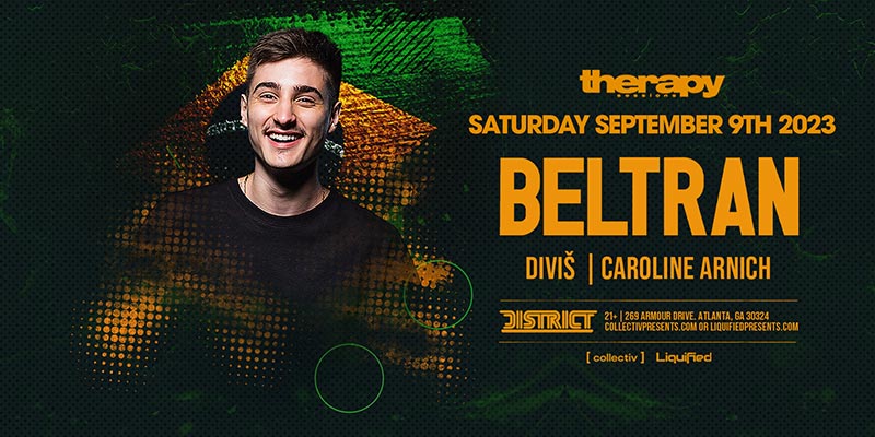 Don't miss the electrifying performance of the year as Brazilian tech house sensation Beltran takes over the stage at District Atlanta on September 9th!